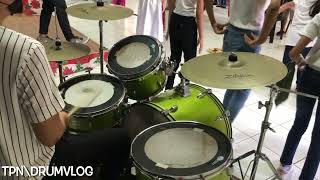 I Give You Glory by Outbreakband Drum Cam  TPnVLOG [upl. by Ardnatal]