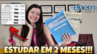 COMO ESTUDAR PARA O ENEM 2023 EM 2 MESES l O que estudar em 2 meses para o Enem [upl. by Nytram942]