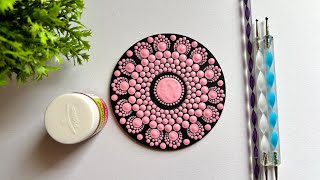 Single Color Dot Mandala Painting  Dot Mandala Art  Dotting Art [upl. by Adiaros530]