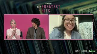 The Greatest Hits Interview  Lucy Boynton Justin Min Austin Crute [upl. by Anayit]