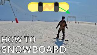 LEARN HOW TO SNOWBOARD IN 15 MINUTES complete walkthrough [upl. by Jobie213]