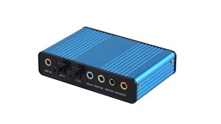 Usb To 51 External Sound Card PD550 CM6206LX Driver [upl. by Trammel]