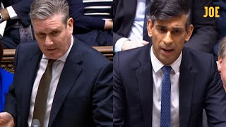 HIGHLIGHTS Rishi Sunak faces Keir Starmer at PMQs [upl. by Jeffie330]