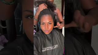 WaterFriendly Vacation Hairstyle 🌴💦〰️ melanjhair curlyhairextensions naturalhairstyles [upl. by Carling]