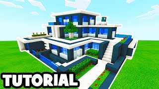 Minecraft Tutorial How To Make A Modern Mansion 9 [upl. by Livesay733]