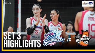 CREAMLINE vs FARM FRESH  SET 3 HIGHLIGHTS  2024 PVL INVITATIONAL CONFERENCE  September 11 2024 [upl. by Roderic]