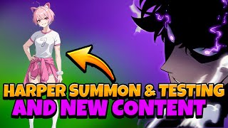 Part 2 UPDATE 20 LIVE HARPER SUMMON TESTING A0A5 amp NEW CONTENT Solo Leveling Arise [upl. by Lupee]