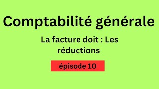 Comptabilité Générale 1  La Facture Doit amp Les Réductions  Épisode 10 [upl. by Siaht]