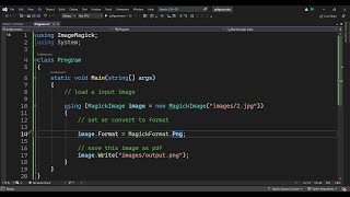 C NET ImageMagick Crash Course to Integrate it in Visual Studio to Build Image amp PDF Converter [upl. by Janella]