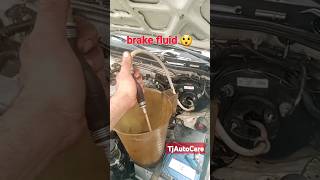 brake fluid from brake booster brake master cylinder 😲 car brake leaking TjAutoCare shorts [upl. by Laurent]