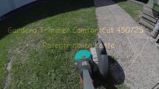 Gardena Rasen Trimmer 2020 ComfortCut 45025 GoPro Hero3 Rasenkantenschneider [upl. by Eellah]