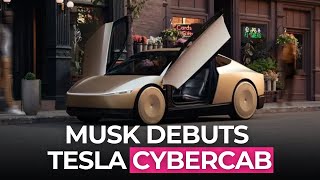 Musk Debuts Tesla Cybercab [upl. by Carbo104]