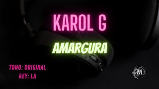 KAROL G  AMARGURA  Karaoke instrumental ORIGINAL [upl. by Artnoed]