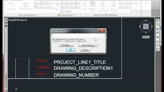 AutoCAD Electrical Title Block Setup Method [upl. by Richard]