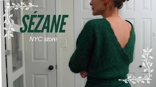 Sézane review TRY ON  Come to the NYC store with me  SEZANE Fall 2024 [upl. by Gypsy64]