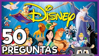 DISNEY Desafio de 50 PREGUNTAS 😲 ¿Cuánto Sabes [upl. by Aronoh]