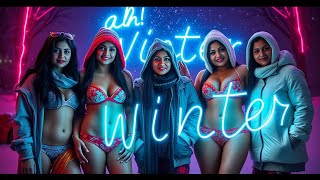 Winter Bikini Lookbook 2024 Bikini Models Wearing Cozy Winter Outfits 🧣❄️bikini model viralvideo [upl. by Leahcimnoj890]