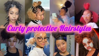 Protective Hairstyles for curly hair💖‼️ [upl. by Thadeus]