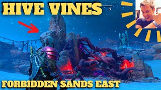 God of War Ragnarok  Glowing Red Hive Vine Pods Chest East Forbidden Sands Alfheim [upl. by Rivkah583]