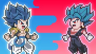 Gogeta Vs Vegito The Rematch Part 2  Pixel Animations [upl. by Assina]