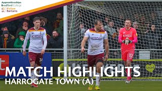 MATCH HIGHLIGHTS Harrogate Town v Bradford City [upl. by Jessamyn]