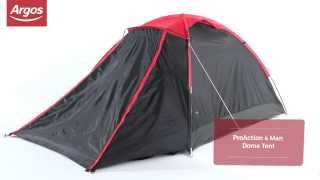 ProAction 4 Man Dome Tent Argos Review [upl. by Lemej]