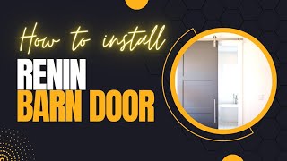 How to install a Barn Door Double Door Single Track [upl. by Carlos7]