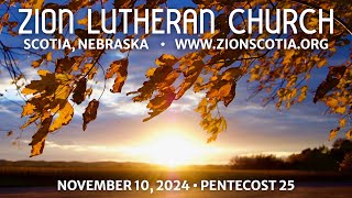 November 10 2024 • Pentecost 25 [upl. by Ecnarepmet]