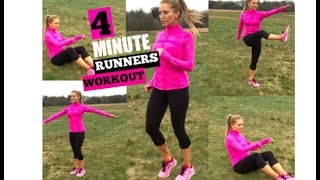 4 MINUTE RUNNERS WORKOUT  IMPROVE YOUR RUNNING IN JUST 4 MINUTES AND TONE AT THE SAME TIME [upl. by Imuy468]