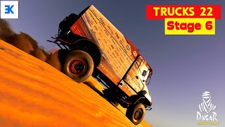 Dakar Desert Rally  2022 Trucks Flying Up Stage 6 [upl. by Ahtenak969]