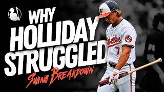 Jackson Holliday Swing Breakdown Why Did He Struggle in the MLB Mental Hitting Guy [upl. by Devi]