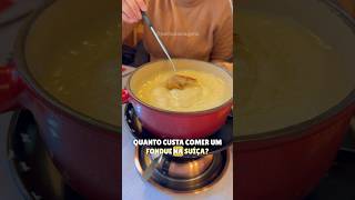 QUANTO CUSTA COMER UM FONDUE NA SUÍÇA 🤤 [upl. by Rogerson]