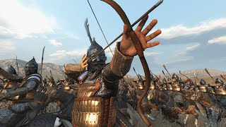 Khuzait Khans Guard vs Battanian Falxmen  Mount amp Blade Bannerlord  2000 men [upl. by Aekim]