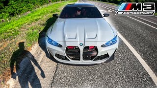 Highway POV Drive amp DRLs Installed  2024 BMW M3 Comp xDrive [upl. by Siduhey]