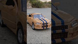 Nissan Skyline woodcar woodcraftideas carving [upl. by Hazeghi]