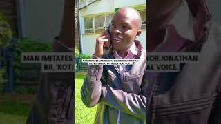 MAN IMITATES UASIN GISHU GOVERNOR JONATHAN BII KOTI MOJA WITH IDENTICAL VOICE [upl. by Nehgaem381]