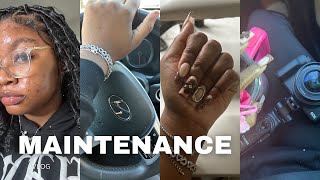 MAINTENANCE VLOG new hair  nail appt  etc [upl. by Strickland]