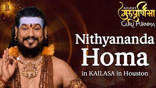 GuruPurnima Special Nithyananda Homa in KAILASA in Houston [upl. by Jenei]