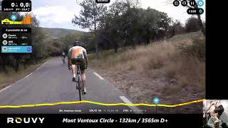 Rouvy  Mont Ventoux Circle  First 100km [upl. by Grodin12]