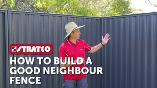 Stratco  How To Build a Stratco Good Neighbour Fence [upl. by Annahpos]