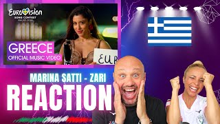 🇮🇹 Italian Reaction  Marina Satti  ZARI  Greece 🇬🇷  Official Music Video  Eurovision 2024 [upl. by Lydon]