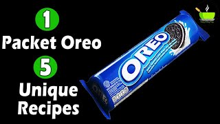 1 Packet Oreo 5 Unique Recipes Vol  1  Oreo Recipes  Quick amp Easy Oreo Desserts [upl. by Cirded145]