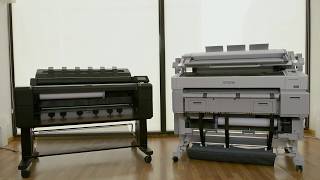 Make your life easier HP DesignJet T2500 MFP vs Epson SC T5200D MFP [upl. by Malita591]