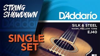 Guitar String Showdown Single Set  DAddario Silk amp Steel Acoustic Guitar Strings [upl. by Ernst]