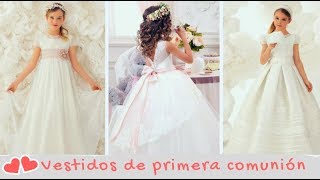 Los vestidos de primera comunión más bonitos y elegantes  Tendencias 2019 en traje  Esto es moda [upl. by Jahncke693]