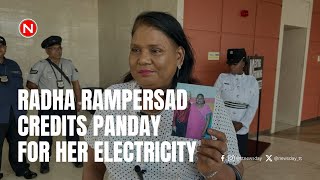 Radha Rampersad credits Basdeo Panday for electricity in her home [upl. by Ocinom]