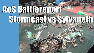 AoS Battlereport Stormcast vs Sylvaneth 2000pts [upl. by Letreece]