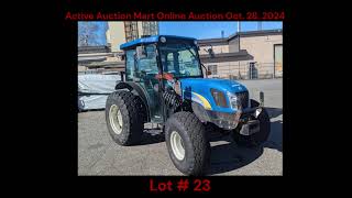 2010 New Holland T4020 4WD Tractor  Active Auction Mart Online Auction Oct 28 2024 [upl. by Noicpesnoc]