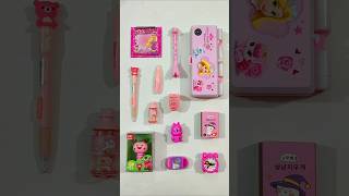 Incredible Pink Stationery Items Pencil Case Pen Sharpener 3D Eraser stationery backtoschool [upl. by Pevzner]