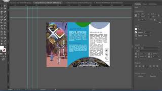 Business 3 Volets Brochure Design  Tutoriel Illustrator [upl. by Llertnod]